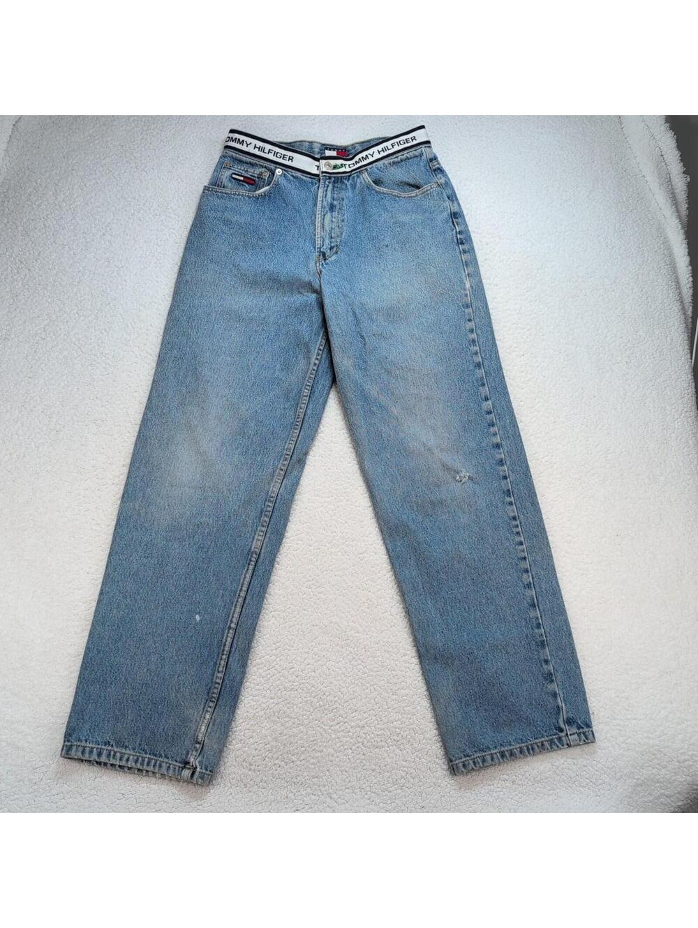 Vintage Tommy Hilfiger Jeans Spell Out Waistband Men’s 29x32